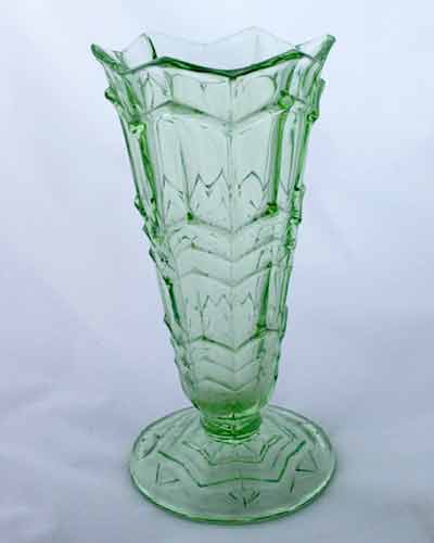 Green Glass Vase