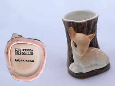 Hornsea Pottery Fawn Posy Vase