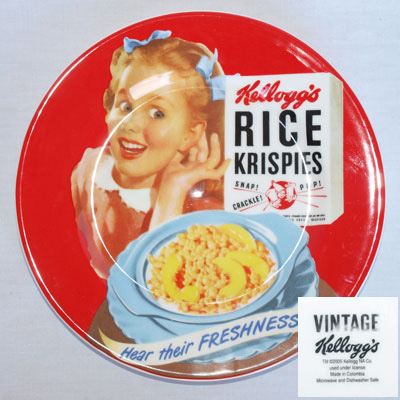 RETRO KELLOGG’S RICE KRISPIES PLATES 