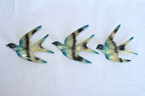 A SET OF 3 FLYING SWALLOWS 1930’s