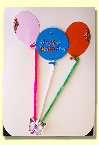 Handmade Card Ballons