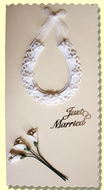 Just Married Hand Made Card