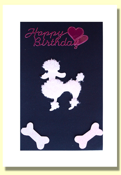 Poodle Greeting Card