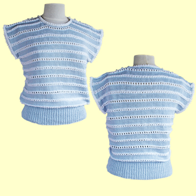 Womans Blue striped top 1945